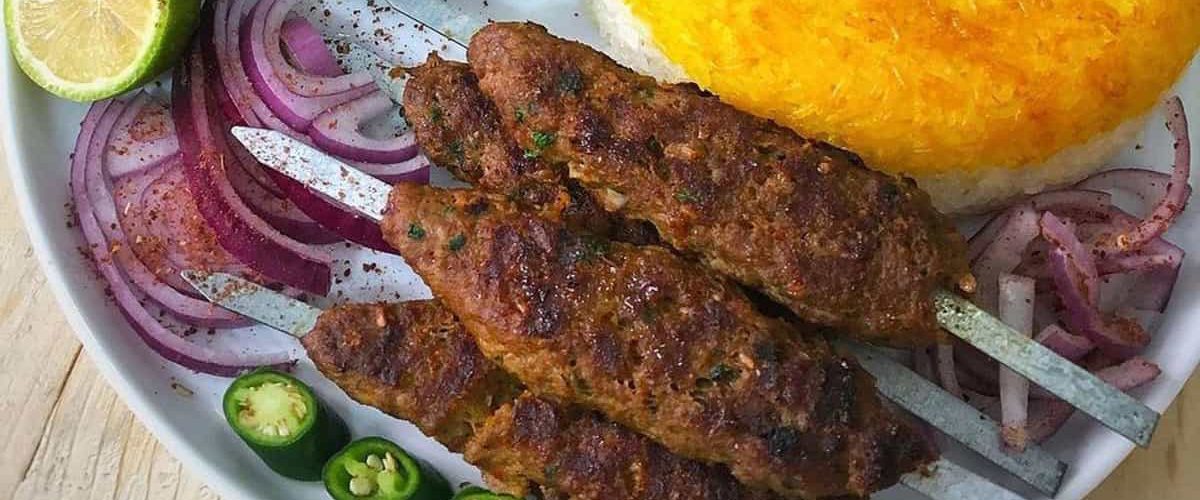 چلو کباب لقمه