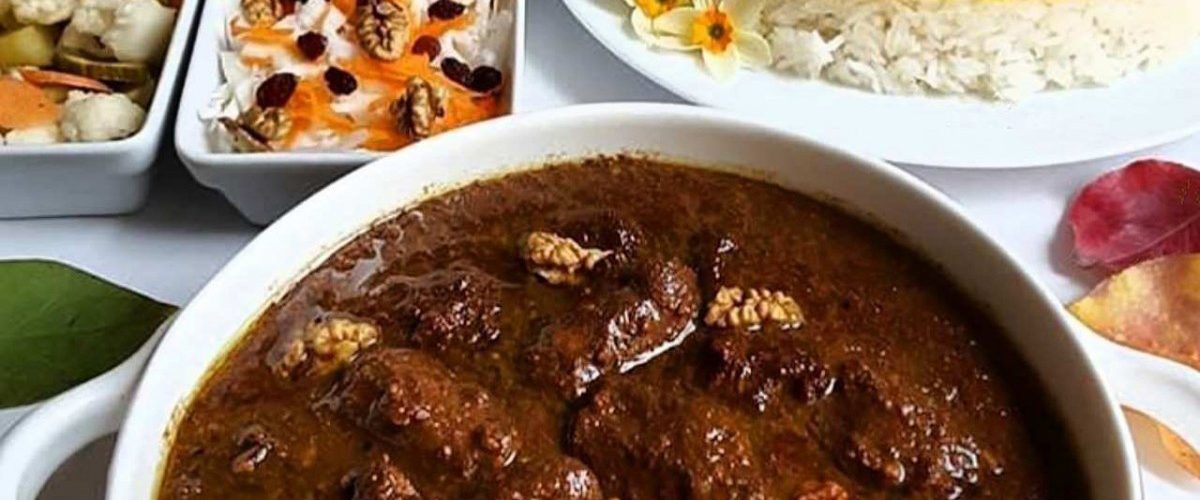 چلو خورش فسنجان