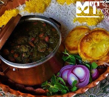 چلو خورش قورمه سبزی