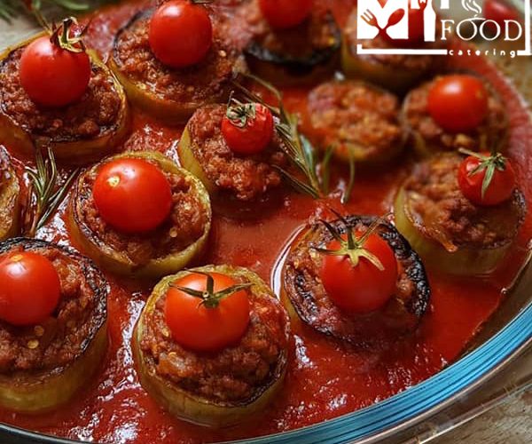 خوراک گوشت و بادمجان
